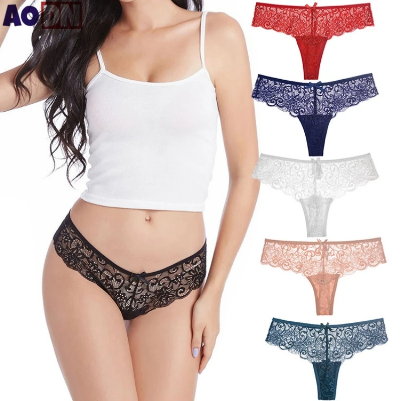 Прозрачные кружевные стринги сексуальное женское нижнее белье с низкой талией