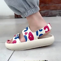 mr co outside sandals summer platform shoes printing beach female slippers outdoorthick sole non slip thick bottom soft bottom
