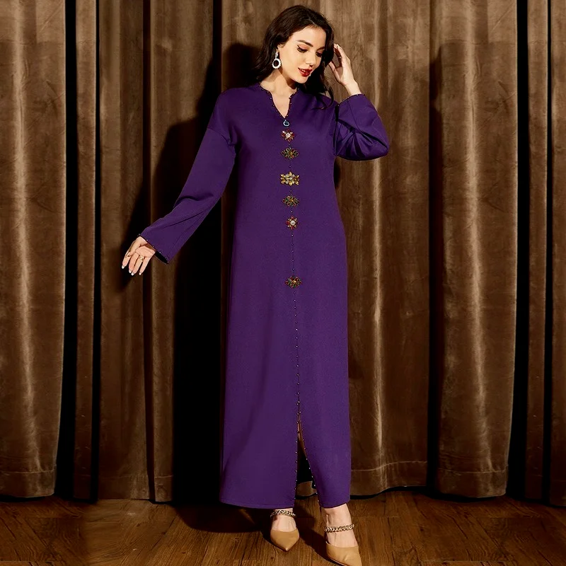 Ramadan Eid Mubarak Abaya Turkey Robe Djellaba Femme Musulmane Muslim Long Dress For Women Caftan Marocain Kaftan Prayer Clothes