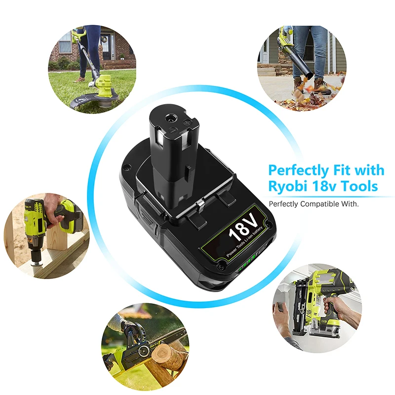 6 0 Ач 18 в сменная батарея для Ryobi В литиевая P108 P102 P103 P104 P105 P109 + беспроводной