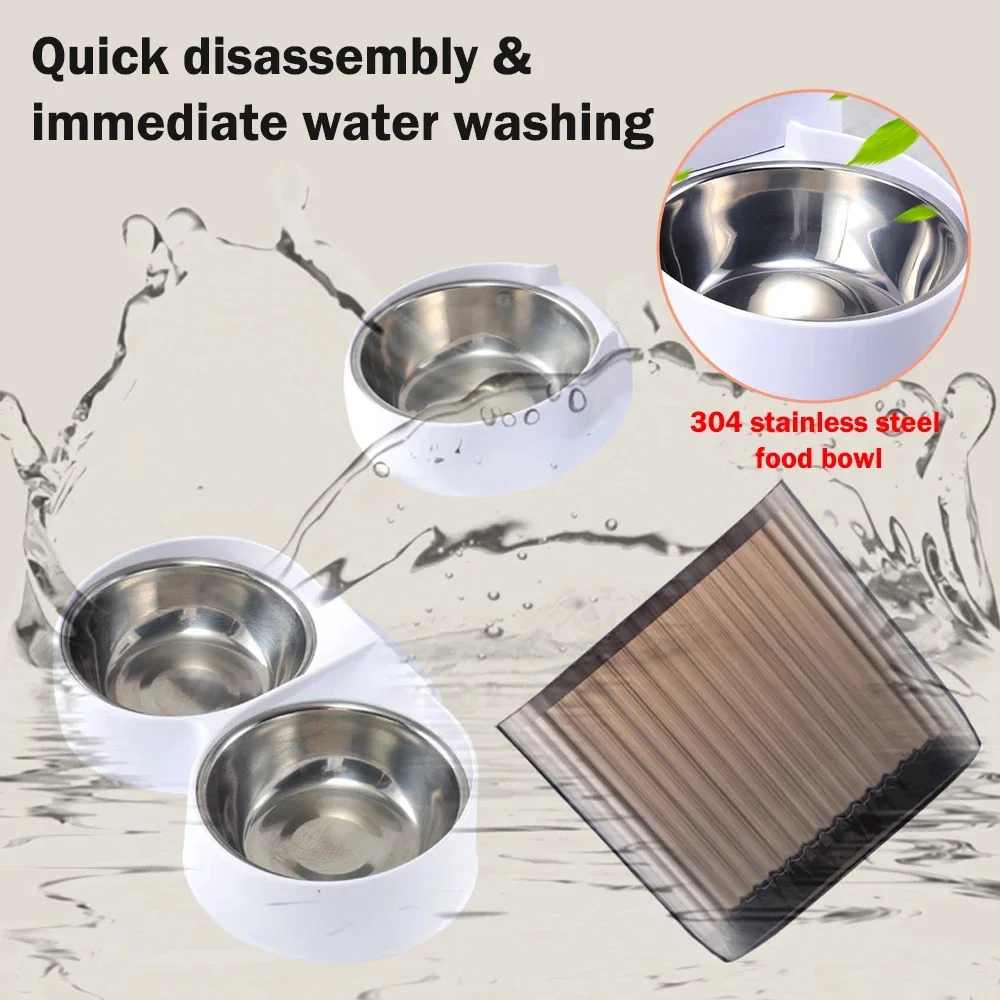 Automatyczne karmniki dla kotów z kamerą zwierząt psów i Noktowizor Dwukierunkowy dźwięk-wideo Inteligentny dozownik karmy WiFi Zdalne