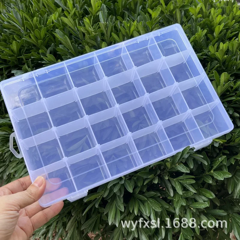 Квадратная прозрачная пластиковая коробка для хранения большой емкости с