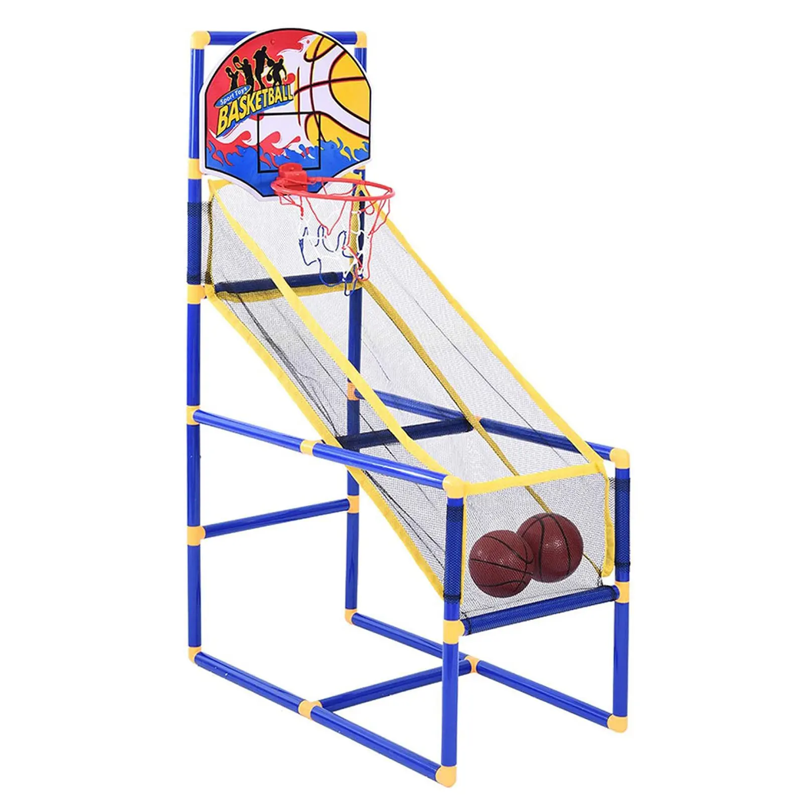 

Arcade Basketball Shot Game Kids Indoor Outdoor Basketbal Shooting Single Shot Basketball Arcade Game Iatable Ball And Pump