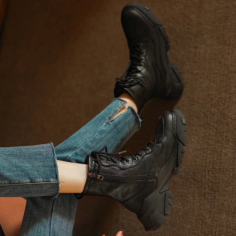 Женские ботильоны повседневные стильные короткие ботинки осенне-весенняя