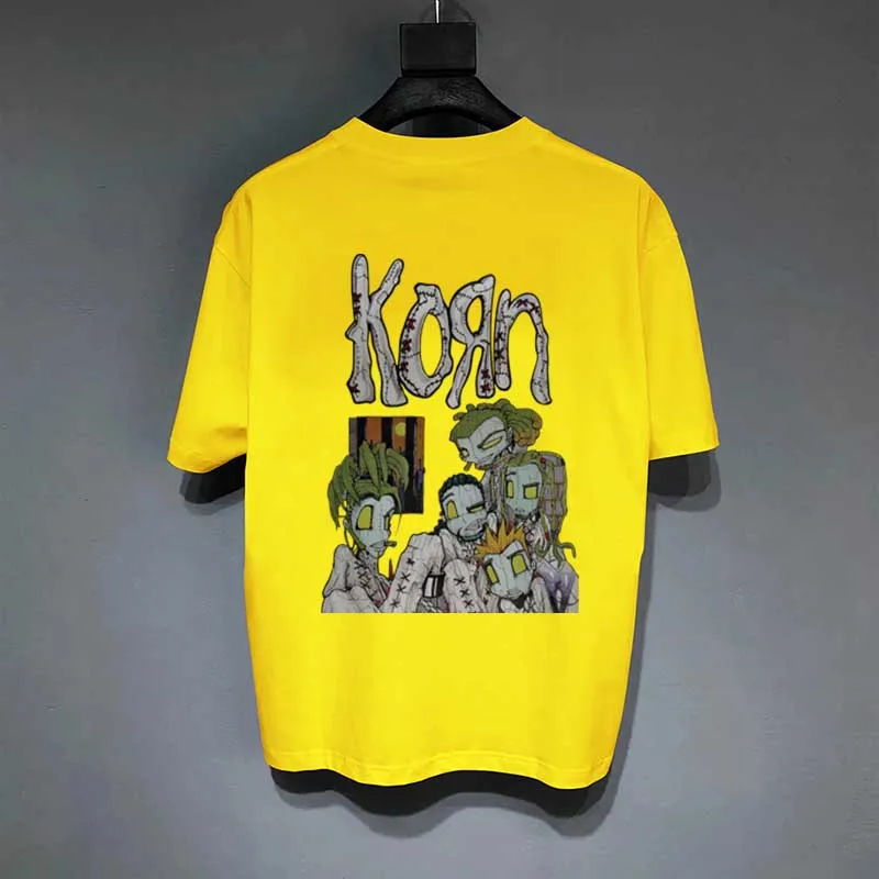 Рубашка для взрослых и детей короткий топ с графическим принтом рок улицы в стиле