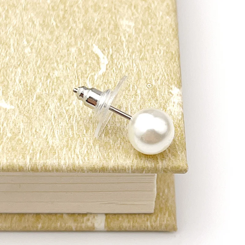 200 Pcs/Lot Clear Disc Plastic Earnuts Earring Back Stoppers Accessories Metal Ear Post Nuts DIY Jewelry Findings Stud Plug Cap