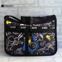 sanrio kawaii snoopy kitty miffy lesportsac womens bags multilayer large capacity shoulder bags messenger bags travel bags