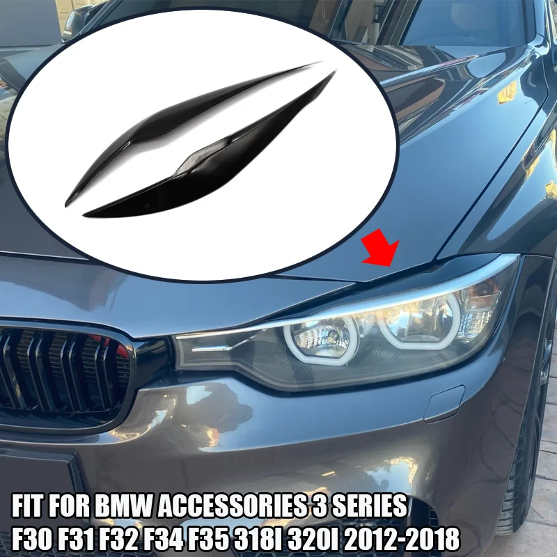 

Аксессуары для BMW, накладки на передние фары 3 серии F30 F31 F32 F34 F35 318I 320I 2012-2018