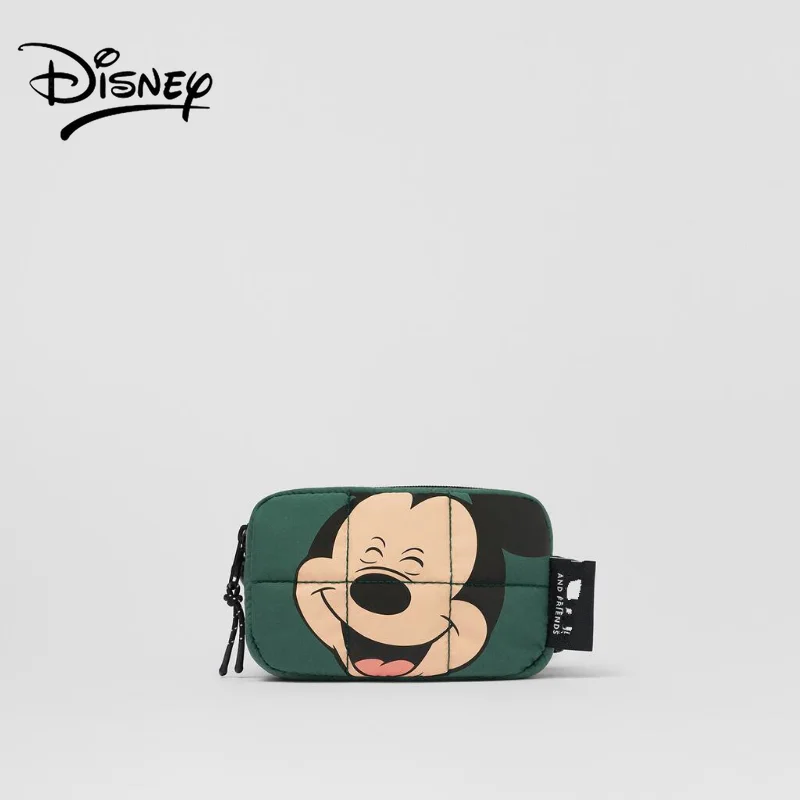 Disney Mickey Mouse Crossbody Bag Lightweight Two Colors for Girls Cartoon Cute Single Room Shoulder Bag Lightweight