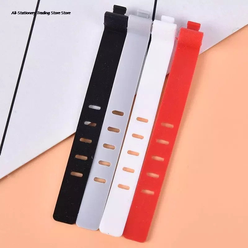 

Silicone Phone Data Cable Winder Earphone Clip Charger Organizer Cable Tie 9*1cm New