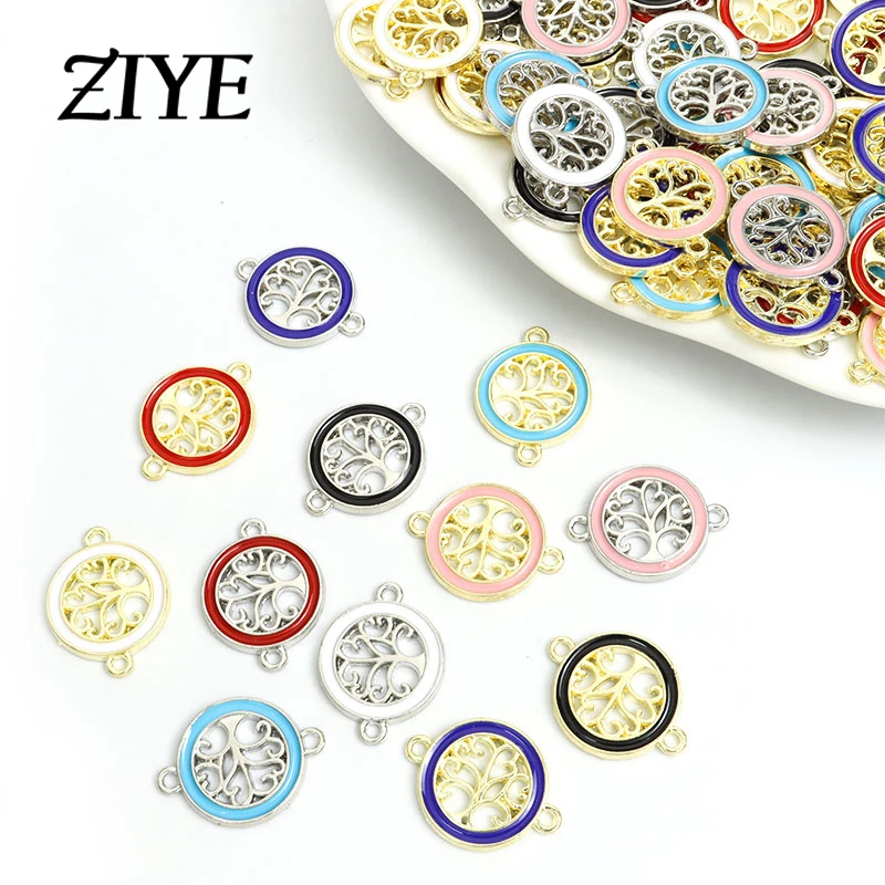 

10 шт., разноцветные эмалевые аксессуары для браслетов, 18 х24 мм