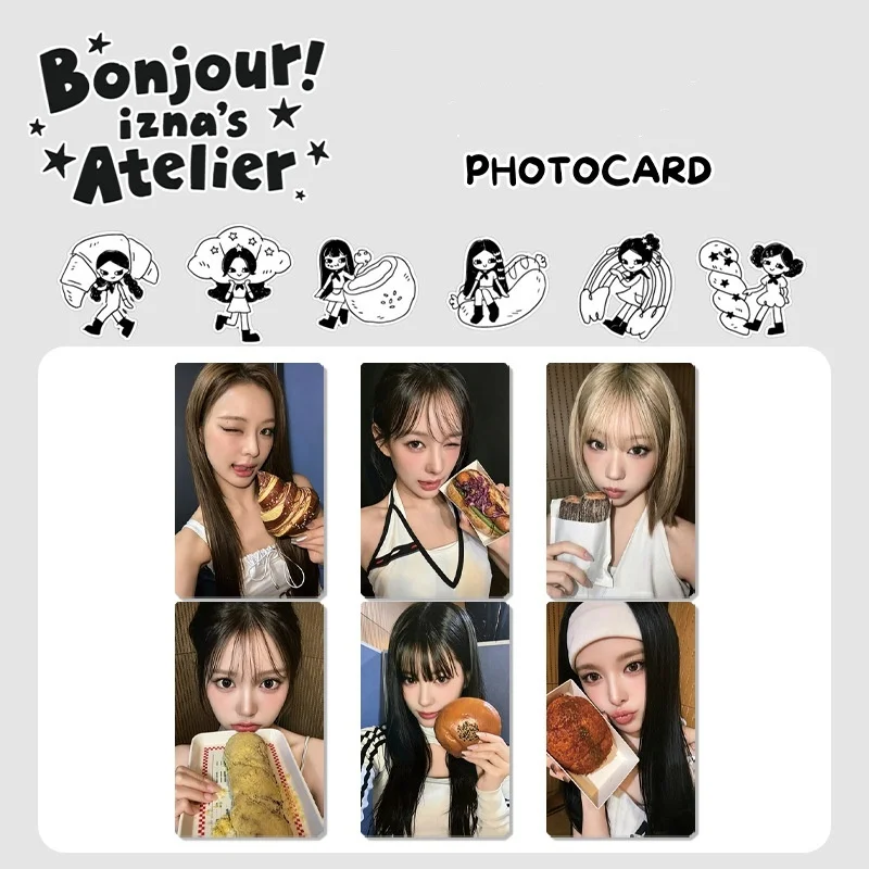 Фото 6 шт. Фотокарточки из альбома IZNA Bonjour, лимитированная серия MAI KOKO RYU SA RANG, коллекционные карточки для фанатов, сувенирная продукция для косплея. №2