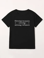strong woman tshirt vintage clothes y2k tops women sports aesthetic friends beautiful womens blouses and shirts long sleeve 90s