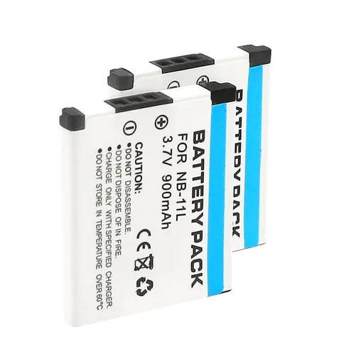 Литиевая аккумуляторная батарея NB-11L емкостью 900 мАч для камеры Canon PowerShot A2300 A2400 IS A2500 A2600 A3400 IS A3500 IS NB11L