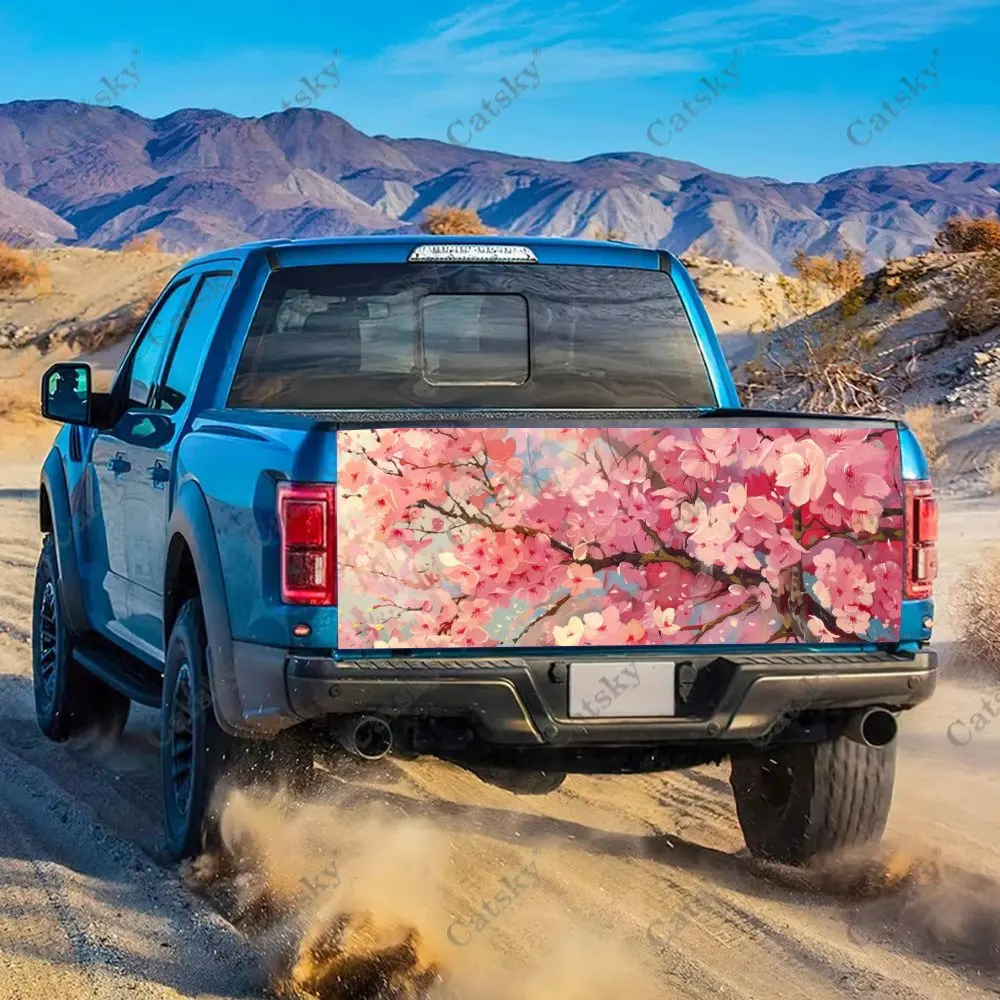 Цветущая вишневая расцветка защитная виниловая наклейка на багажник автомобиля