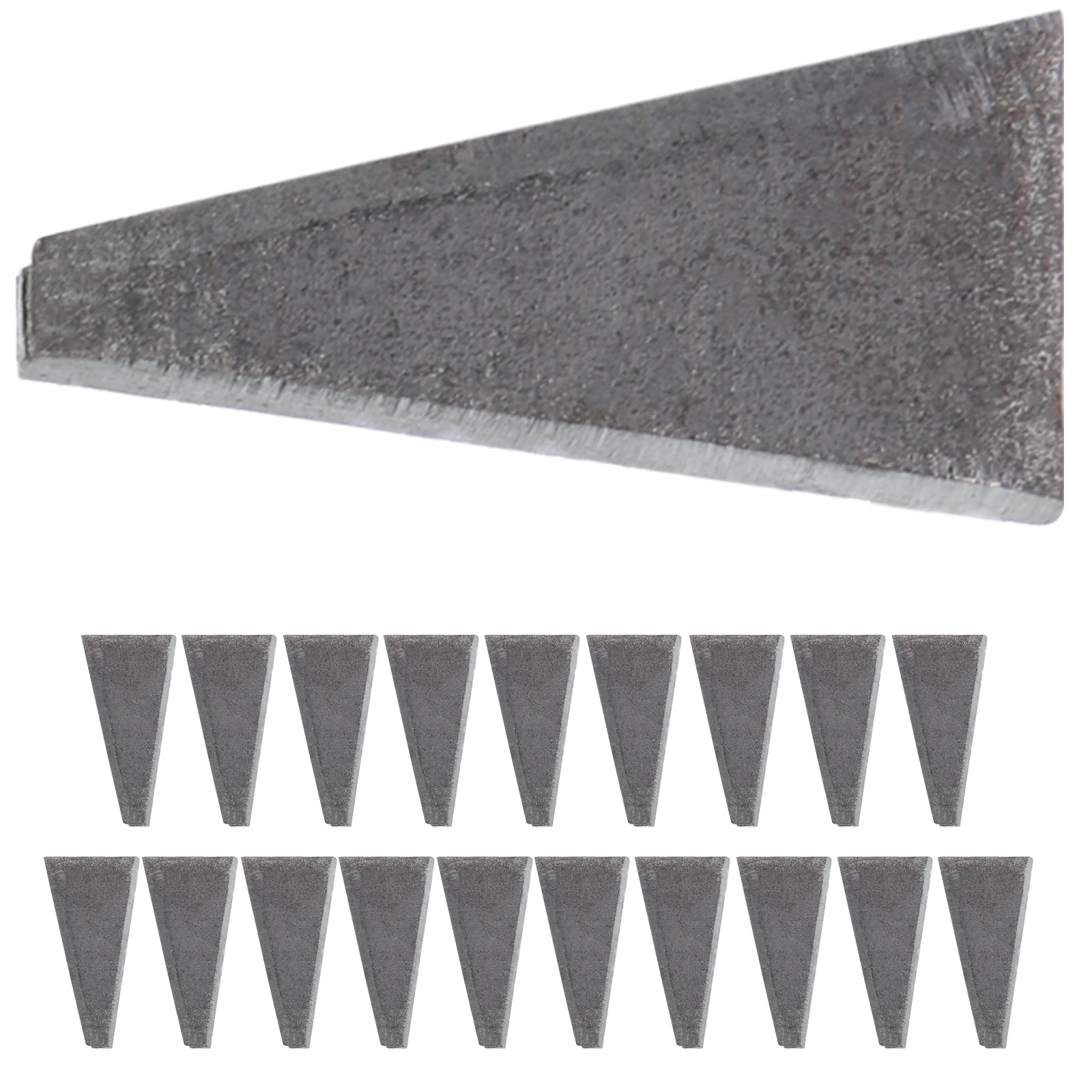 

20 Pcs Triangle Wedge Carbon Steel Wooden Handle Wedges Shape Durable Hammer High-carbon Sturdy