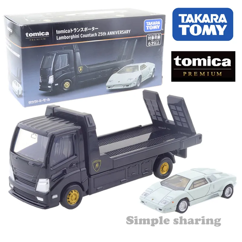 

Takara Tomy Mall Original Tomica Premium Transporter Lamborghini Countach 25th Anniversary Limited Edition Diecast Metal Model