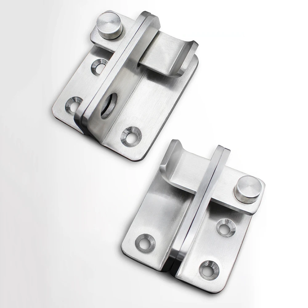

Cabinet Gate Security Door Free Punching Wardrobe Door Bolt Latch Drawer Lock Safety Stainless Anti-theft Door Bolts Hardware