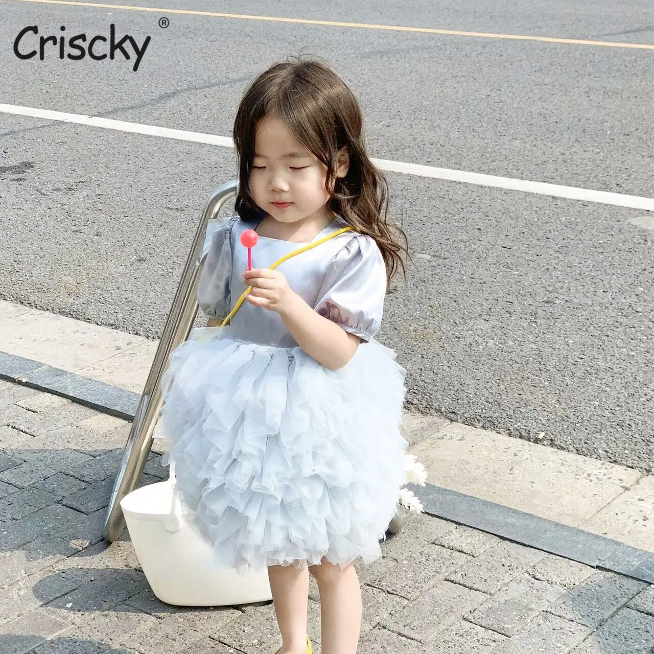

Girl Newborn Baby Dress Spring Summer Short Sleeve Meshs Bow Gall Toddler Kids Dresses Children's Costumes Clothing