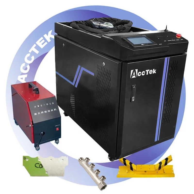 

AKQH1000 High precision global hot sell cutting cleaning welding machine all in one metal welding machine