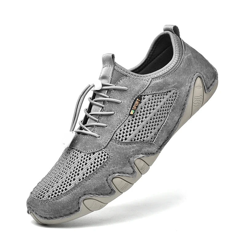 

Туфли мужские из натуральной кожи, уличные лоферы, на шнуровке, Повседневная модная обувь для вождения, размеры 38-45, лето