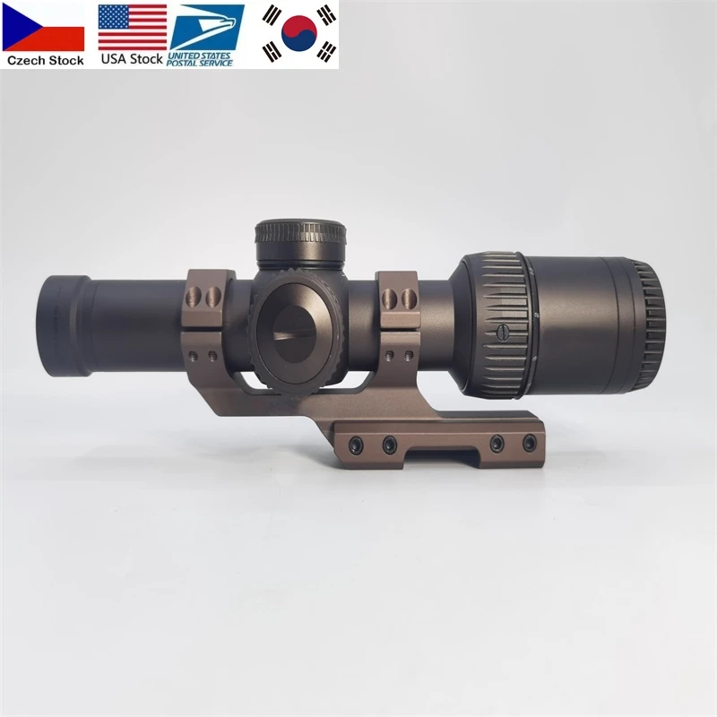 

1-6X24mm LPVO Tactical Optical Sniper Riflescope Long Eye Relief Rifle Scope Shotgun Sight Pistola Aria Compressa Hunting