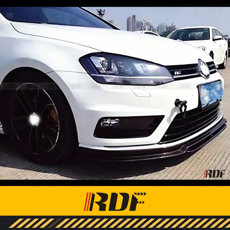 Фото Подходит для VW GOLF 7 R GTI Rline MK 7, модифицированный передний спойлер из карбона Revozport, диффузор, аксессуары для тюнинга. №2
