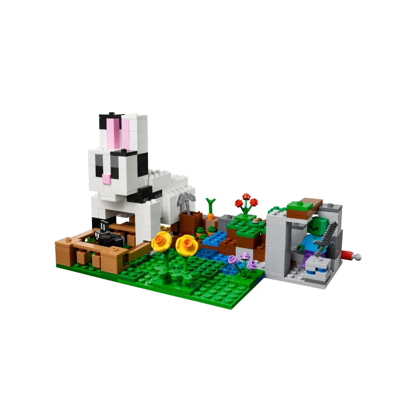 

2022 My New World Adventure Games 21181 The Rabbit Ranch Building Blocks Bricks Compatible 21181Model Toys for Children Gifts