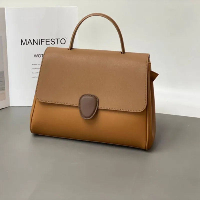 

D3-X2356-1-YC, Cow Leather Material Luxury Female Shoulder Crossbody Handbag Tote Waist Belt Chest Travel School Bag Backpack