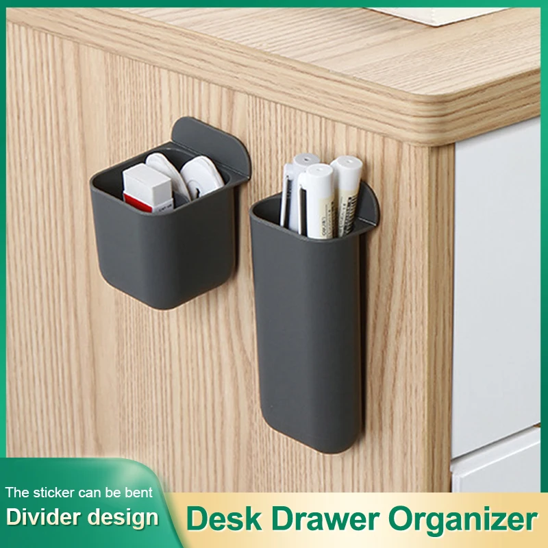 

Hidden Table Under Paste Plastic Desk Drawer Organizer Memo Pen Stationery Storage Box Case Desk Drawer Divider Stationery