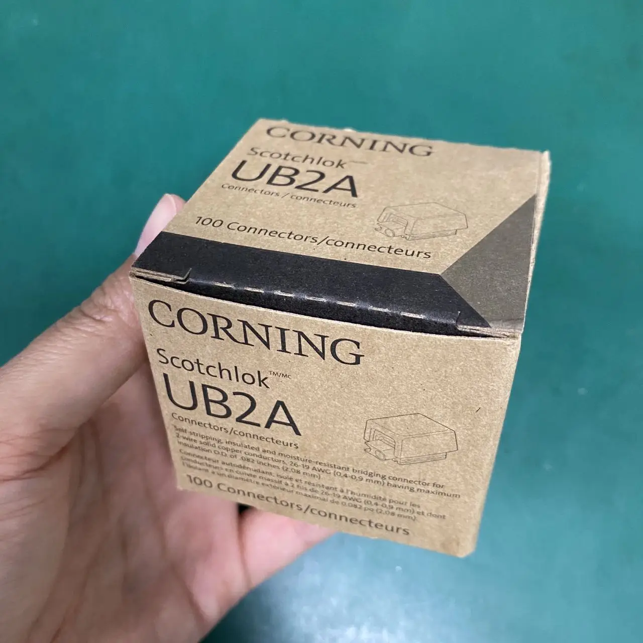 Original 100PCS 3M (CORNING ) Scotchlok UB2A K4 Wiring Subnet Wire Telephone Wire Crimp Terminal Fast Connector 0.4-0.9mm