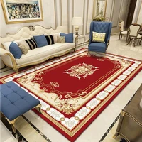 european classical style red floral carpet living room palace pattern rug bedroom blue large carpets coffee table non slip mat