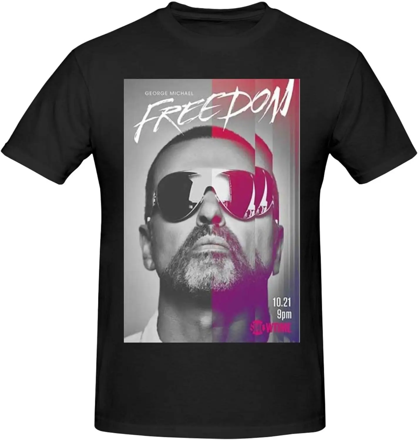 Футболки Джорджа Музыка Майкла мужские летние хлопковые повседневные рубашки с