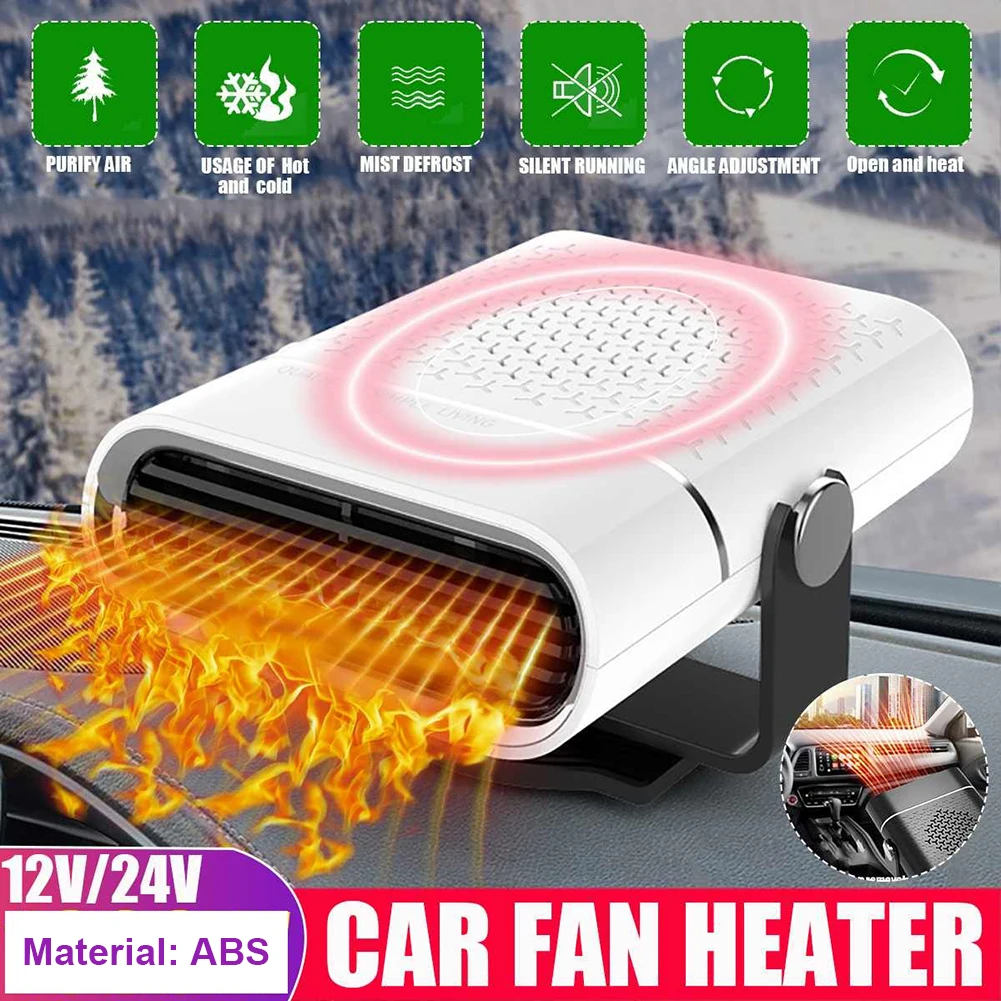 

12V/24V Heater for Auto Car Heater Car Warm Air Blower Electric Fan Windshield Defogging Demister Defroster Portable Car Heating