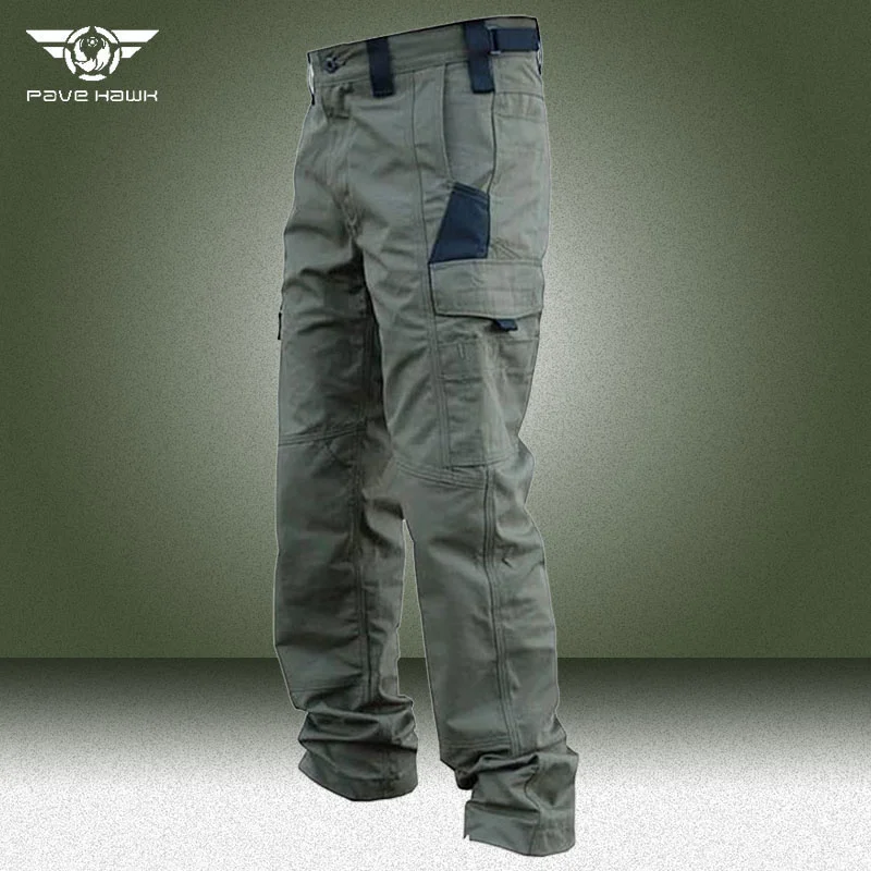 

Multi-Pocket Men's Cargo Pants Military Tactical Outdoor Hiking Waterproof Trousers Wear-Resistant Training Overalls Men Pant
