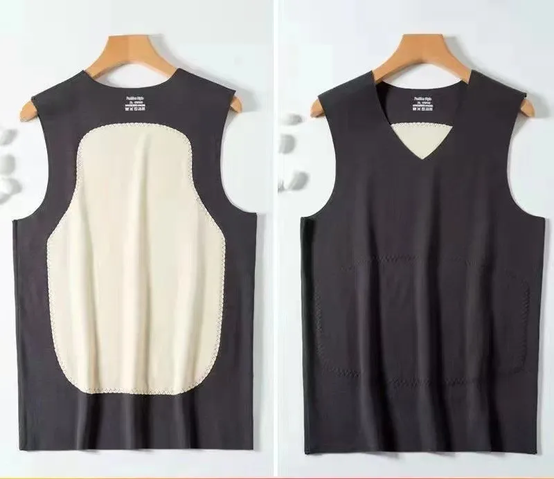 Autumn Winter Men Thermal Vest Tops Soft Thicker Velvet Underwear Warmth Bottoming Undershirt Thermo Lingerie Warm Vest Tops