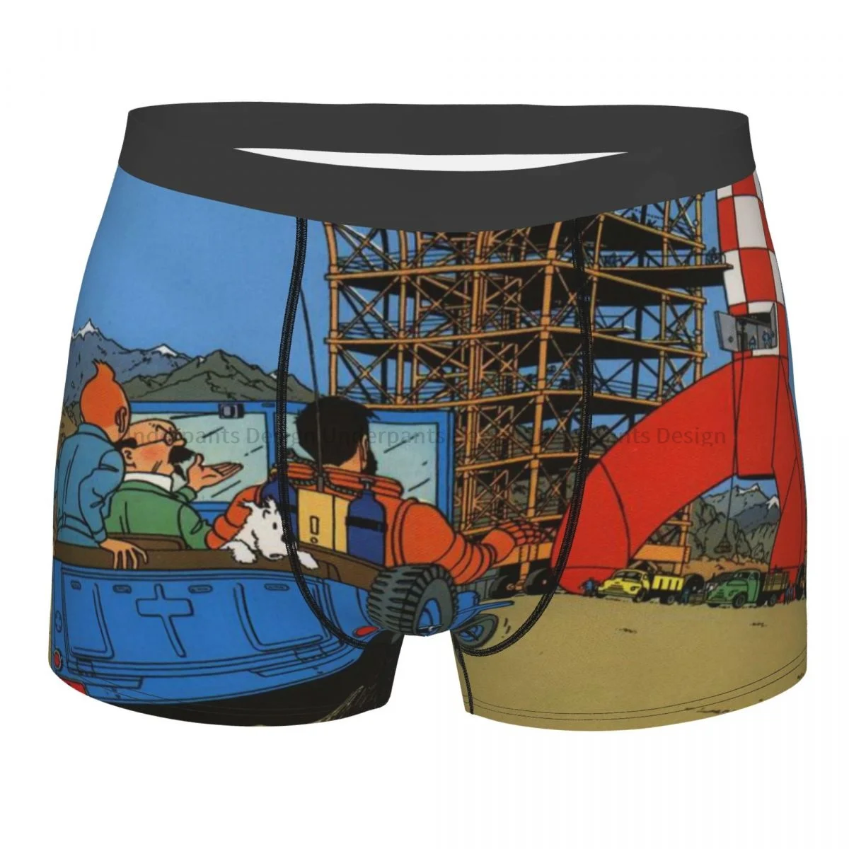 

Мужские трусы Фэнтези The Adventure of Tintin, дышащие трусы, мужское нижнее белье, шорты с принтом, боксеры, трусы