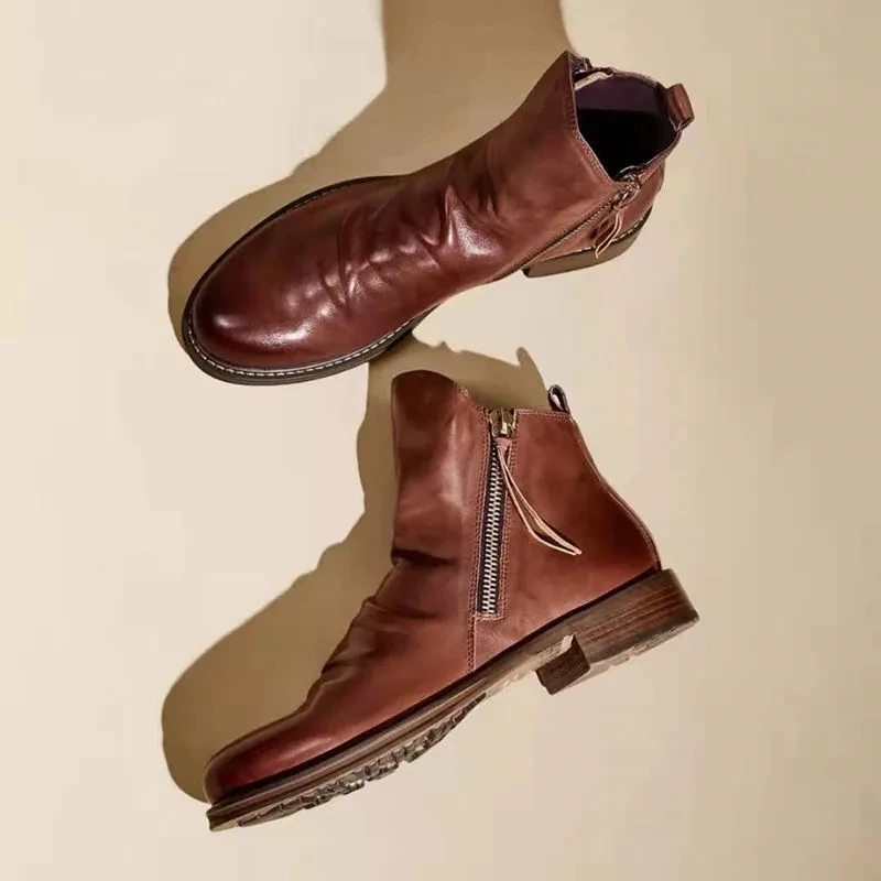 

Men's Boots New Style Personalized Fashion Casual Tassel Boots Large Men's Leather Boots Retro Fashion Men's Leather Boots