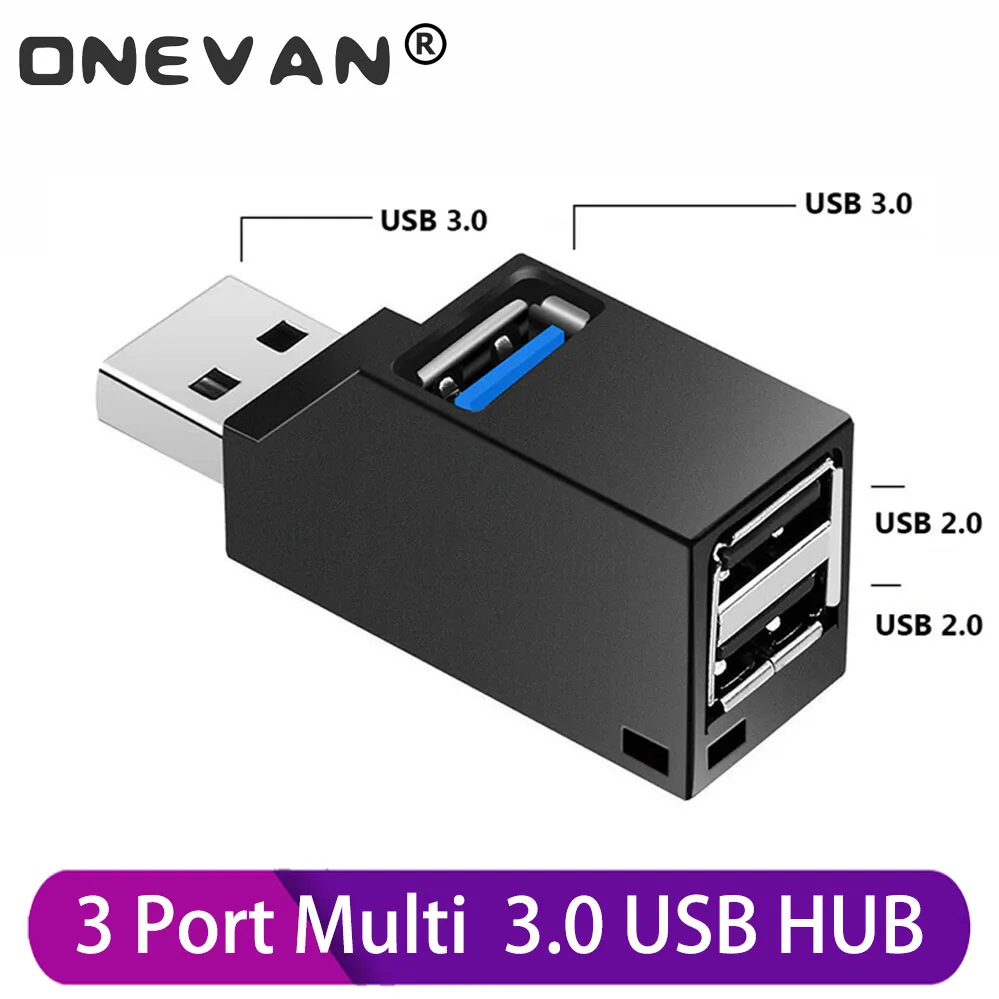 

USB 3.0 Hub 3 Ports Portable Fast Data Transfer USB Splitter for Computer Laptop Docking Station 2.0 Hub Adapter PC Accessories