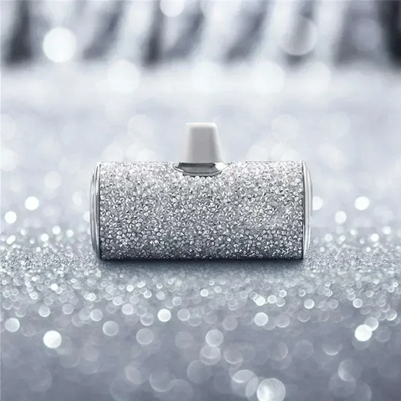Power Bank Shiny Diamond Модное Высокое Качество 10000 мАч 5000 Портативное зарядное устройство