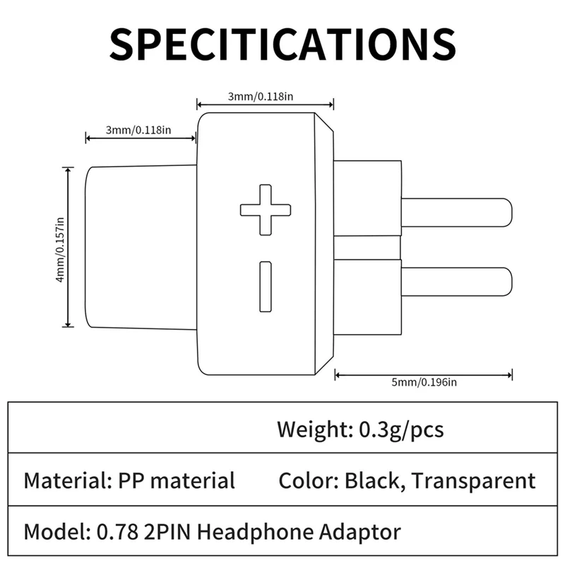 2 шт. мама на 0 78 2-контактный мужской адаптер для наушников к наушникам SHUOER