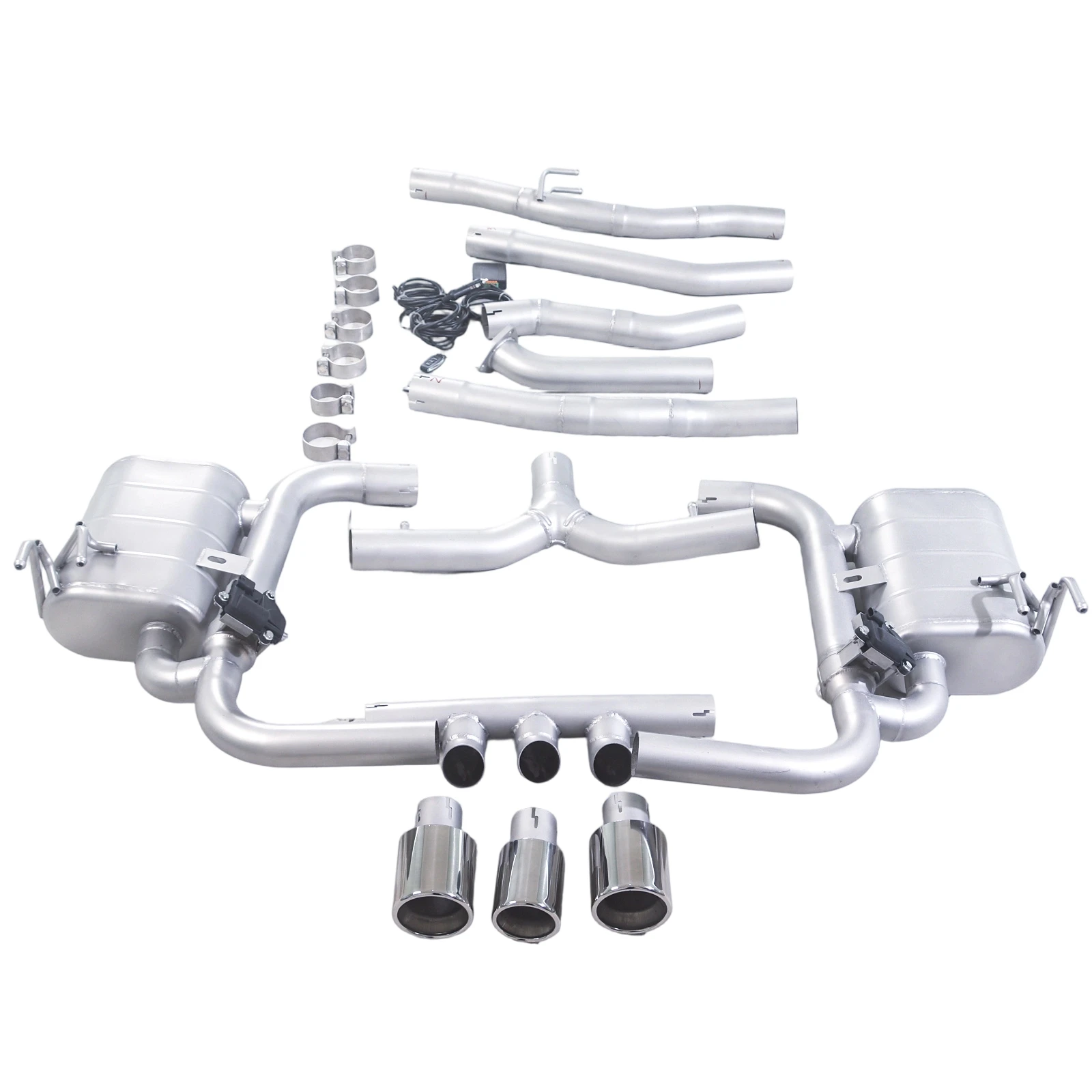Фото Выхлопная система Valvetronic Catback из нержавеющей стали 304SUS для Honda Type Rix 1.5T FK7, с тремя выходами, для повышения производительности автомобиля №2