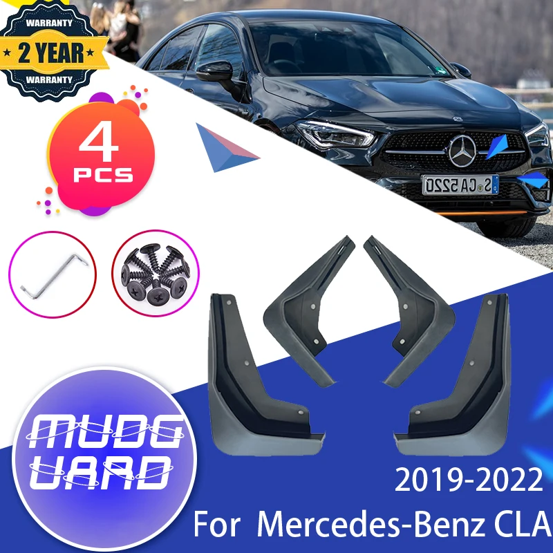 

Mudflap Mudguard Fender For Mercedes-Benz CLA C118 W118 2019 2020 2021 2022 Front Rear Wheels Splash Mud Guards Car Accessories