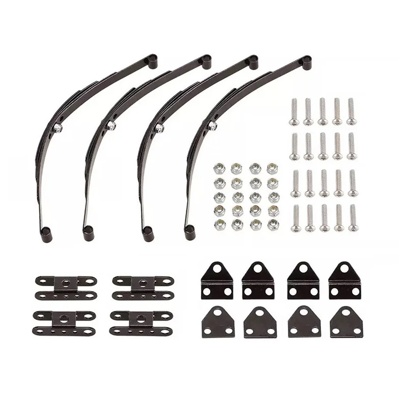 

4Pcs 1/10 Rock Crawler Hard Leaf Spring Suspension Stainless Steel Bar for F350 D90 RC4WD Tamiya Axial Truck