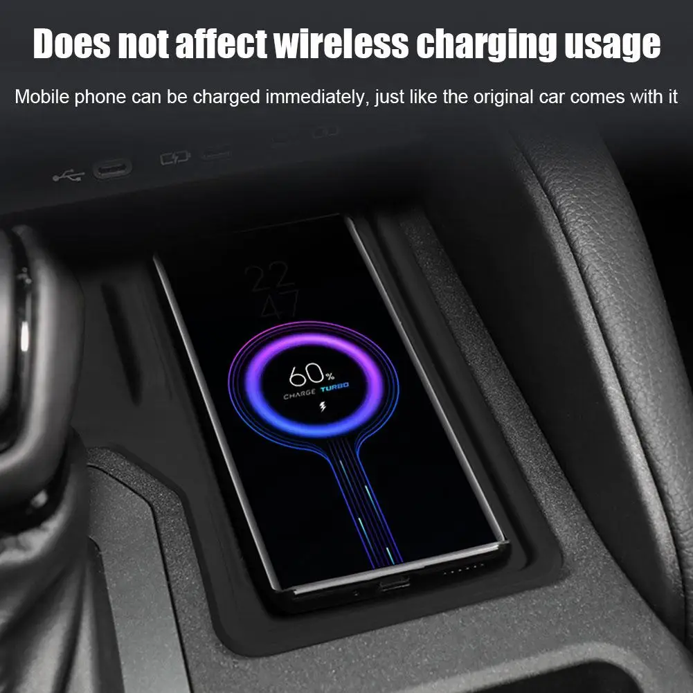 Коврик для беспроводной зарядки центральной консоли Prado Lc250 2024 Противоскользящий