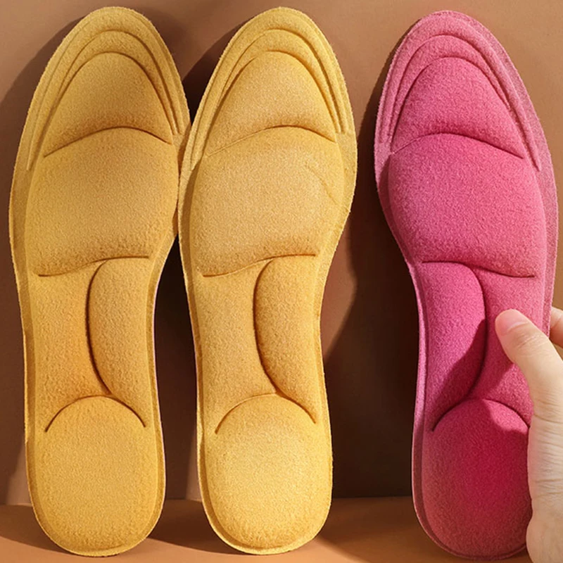 

Self Heated Warm Insoles Breathable Plush Super Thickening Plush Soft Cotton Pad for Men and Women Winter Warm Sports Insoles