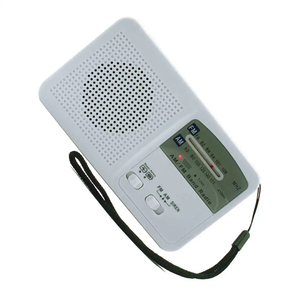 

Multifunctional Solar Radio Lifhtweight AM FM Radios Flashlight Power Bank USB Charger Light Torch Outdoor Camping White