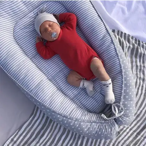 Портативная кроватка для новорожденных, детская кроватка для путешествий, хлопковая кроватка для новорожденных, бампер, Прямая поставка
