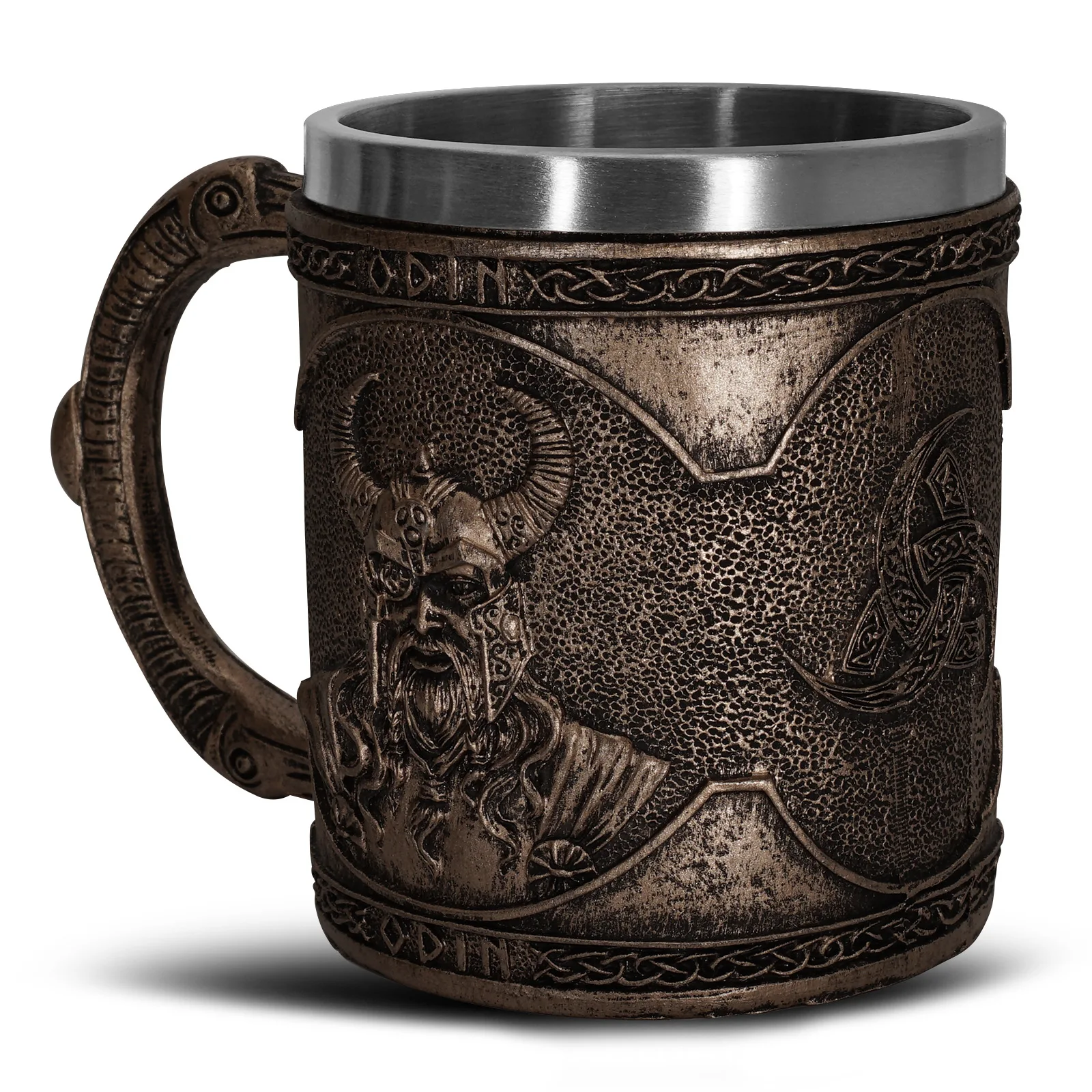 Viking Thor Odin Stainless Steel Beer Mug Bar Halloween Christmas Gift