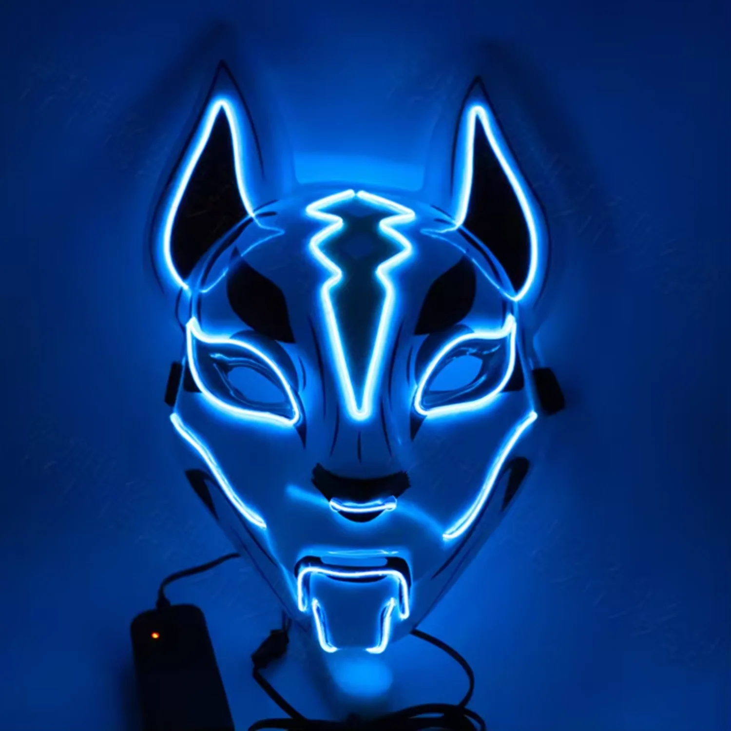 Glowing Purge LED Mask Halloween Cosplay Silk Festival Props